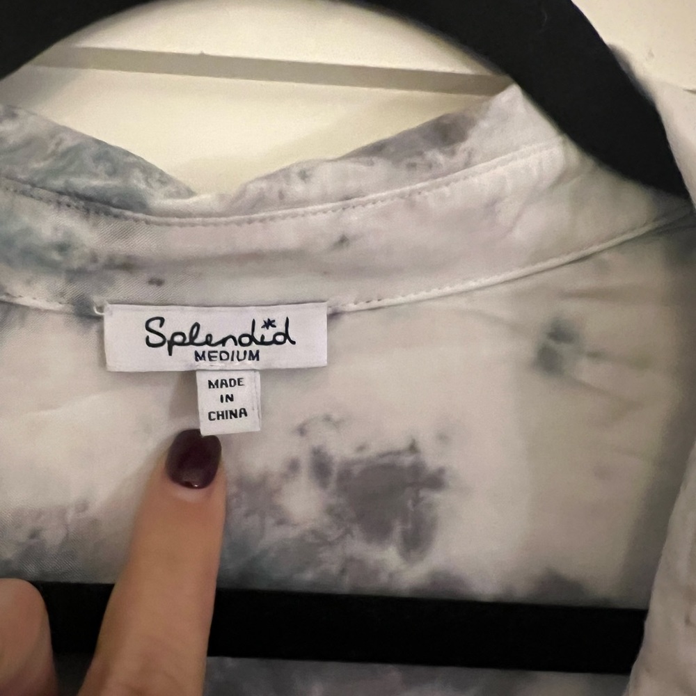 Splendid High Low Button Down Blouse! - image 2